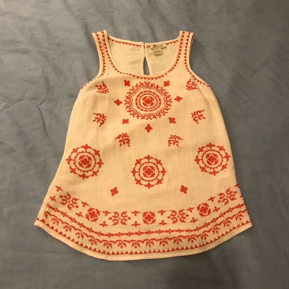 Lucky Brand Embroidered Tank Top